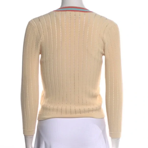 L'Agence Irvin Pointelle Cardigan NWOT
